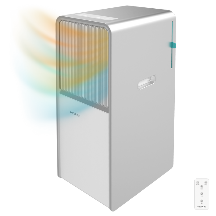 Aer condiționat portabil cu pompă de căldură Cecotec ForceClima 12650 Style Heating, 12000 BTU, clasa A, alb