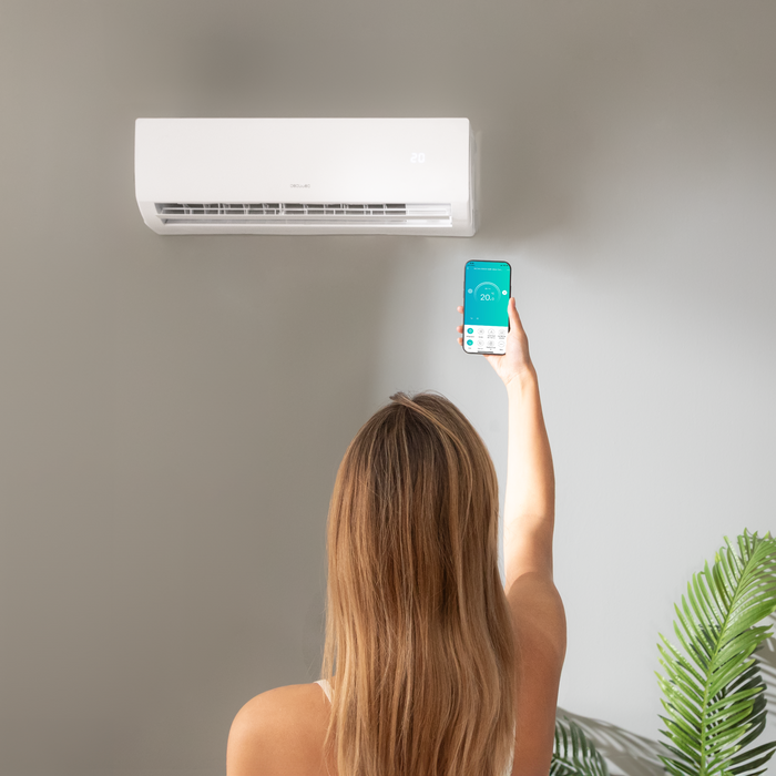 Aer condiționat split Cecotec AirClima 12000 Smartfresh Connected, 12.000 BTU, 3400 W, clasa A++, alb
