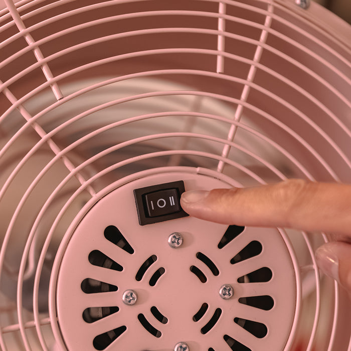 Ventilator cu picior Cecotec EnergySilence 250 ClassicStyle Pink, 25 W, 2 trepte, 26 cm, roz