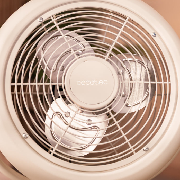 Ventilator cu picior Cecotec EnergySilence 250 ClassicStyle Beige, 25 W, 26 cm, 2 trepte, bej