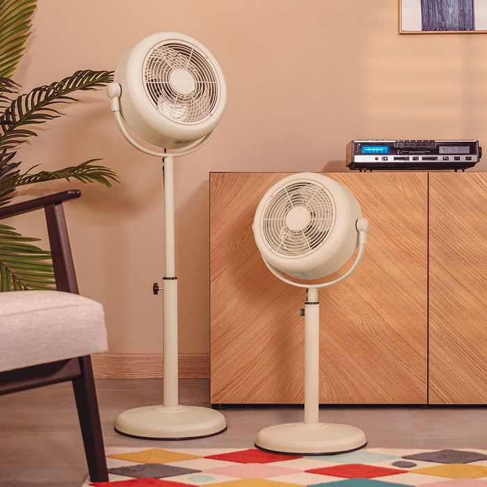 Ventilator cu picior Cecotec EnergySilence 250 ClassicStyle Beige, 25 W, 26 cm, 2 trepte, bej