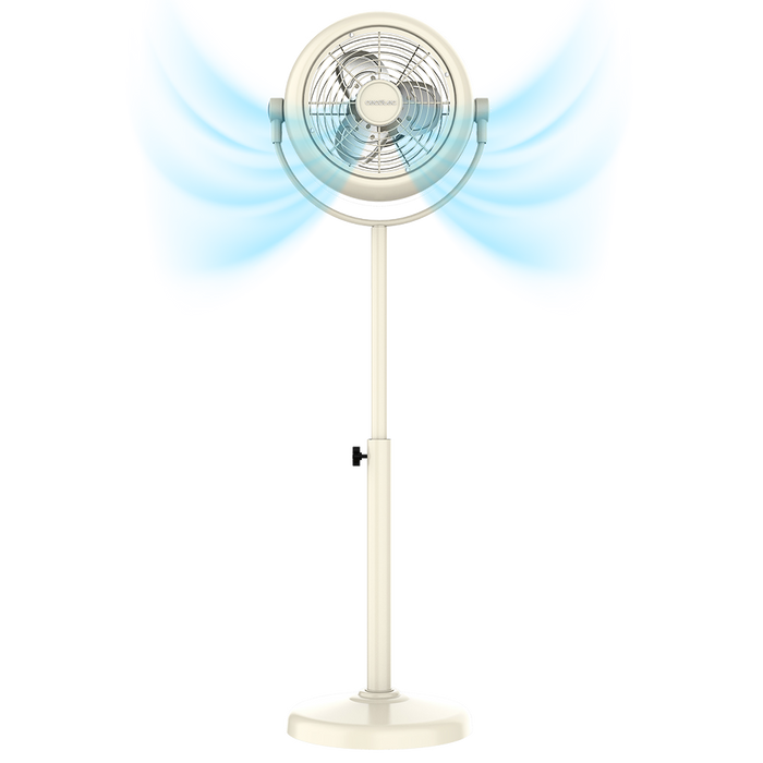 Ventilator cu picior Cecotec EnergySilence 250 ClassicStyle Beige, 25 W, 26 cm, 2 trepte, bej