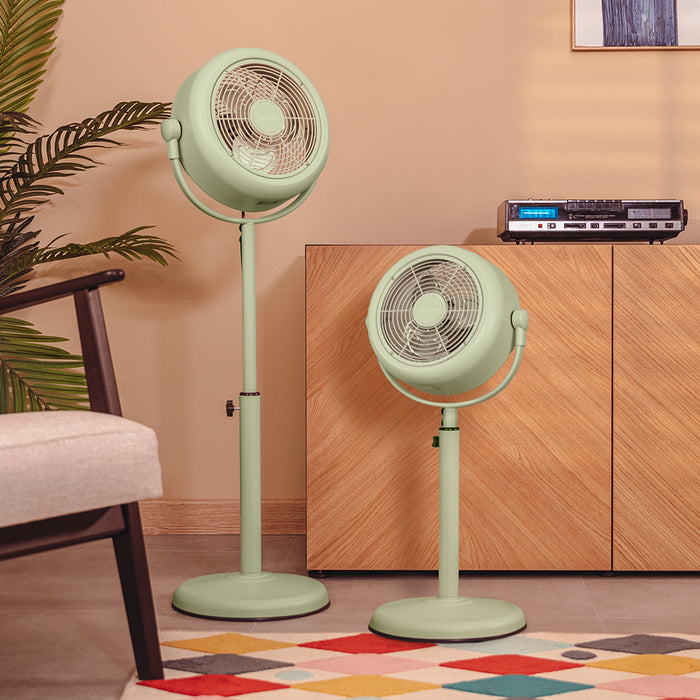 Ventilator cu picior Cecotec EnergySilence 250 ClassicStyle Green, 25 W, 26 cm, 2 viteze, verde