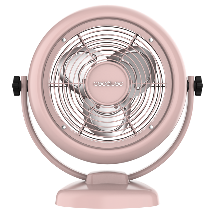 Ventilator de birou Cecotec EnergySilence 800 RetroDesk Pink, 20 W, 20 cm, 2 viteze, roz