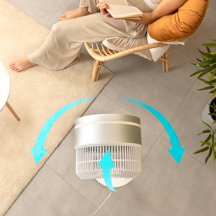 Ventilator cu picior Cecotec EnergySilence 1000 Cyclone Smart, 60 W, 3 viteze, alb