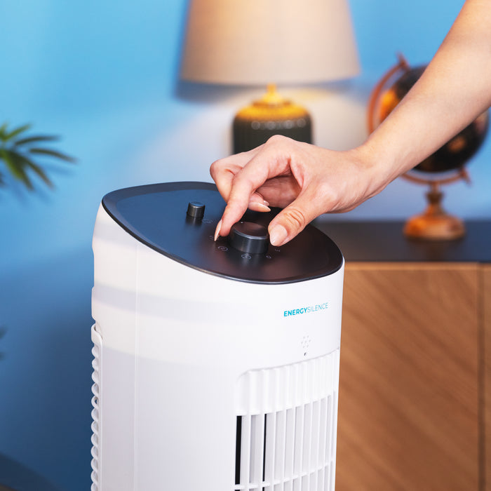 Răcitor de aer evaporativ tip turn Cecotec EnergySilence 2000 SkyCool, 3 l, 60 W, 3 viteze