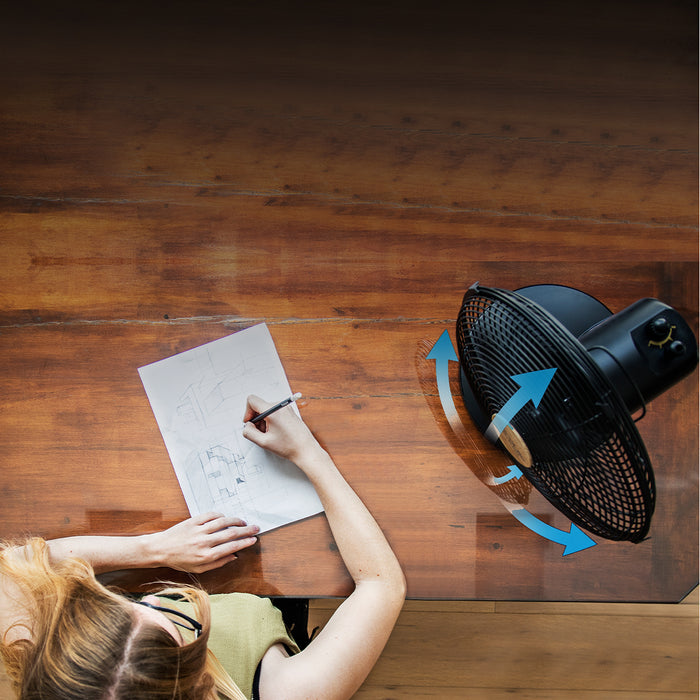 Ventilator de birou Cecotec EnergySilence 600 WoodDesk, 40 W, diametru 30 cm, 3 trepte, gri