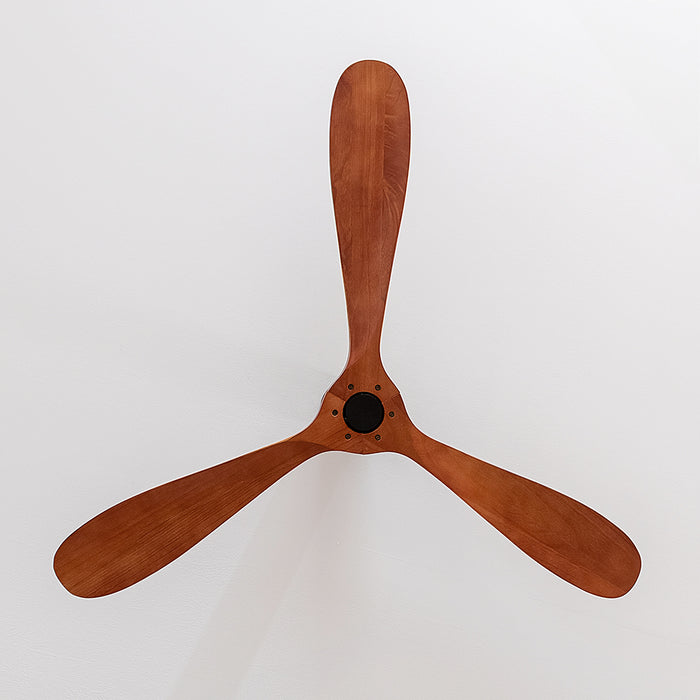 Ventilator de tavan fără iluminare Cecotec EnergySilence 5400 Classic Black&DarkWood, 40 W, diametru 132 cm, 6 trepte