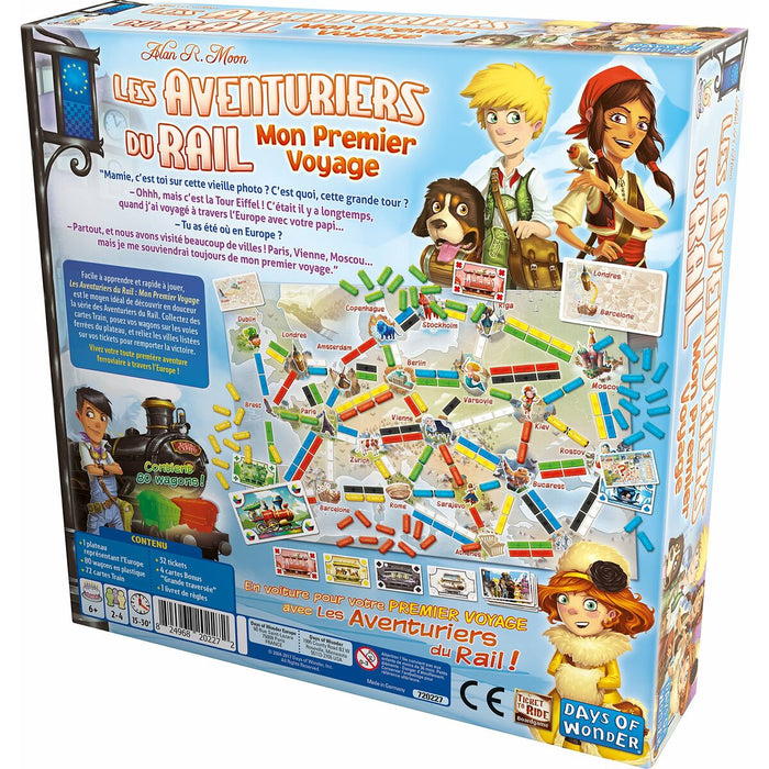 Joc de Masă Asmodee Rail Adventurers : My First Voyage (FR) Negru Albastru Alb Verde