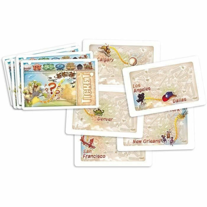 Joc de Masă Asmodee Rail Adventurers : My First Voyage (FR) Negru Albastru Alb Verde