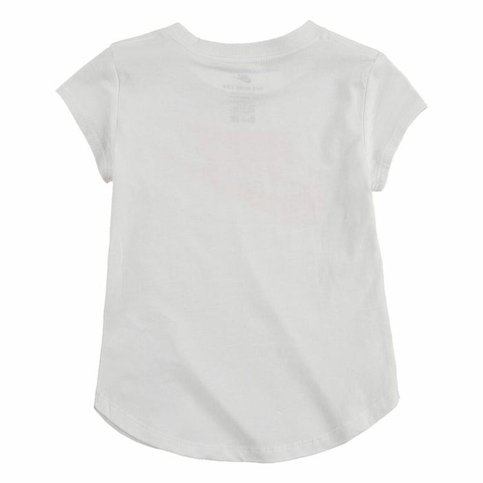 Tricou cu Mânecă Scurtă pentru Copii Nike Futura SS Alb