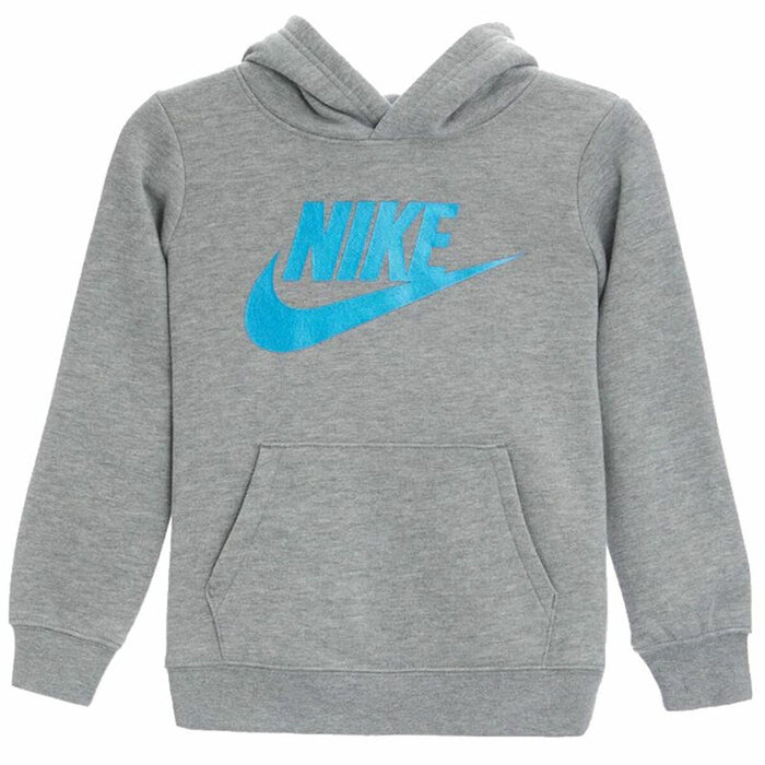 Hanorac fără Glugă Copii Nike Metallic HBR Gifting Gri