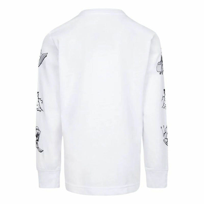 Hanorac fără Glugă Copii Nike Snowboarding Alb