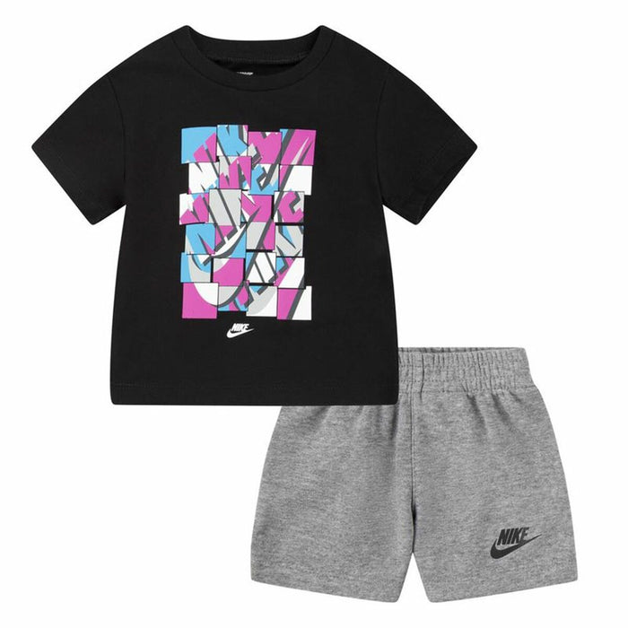 Set Sport pentru Bebeluși Nike Nsw Add Ft  Negru Gri