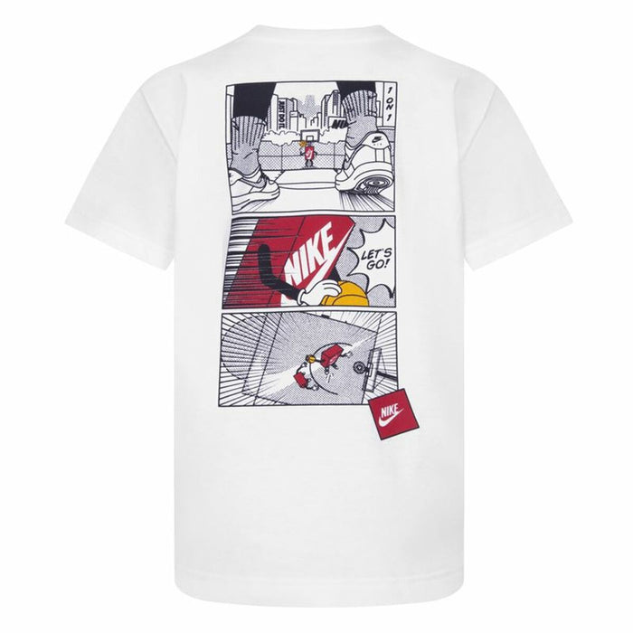 Tricou cu Mânecă Scurtă pentru Copii Nike Icons Of Play Alb