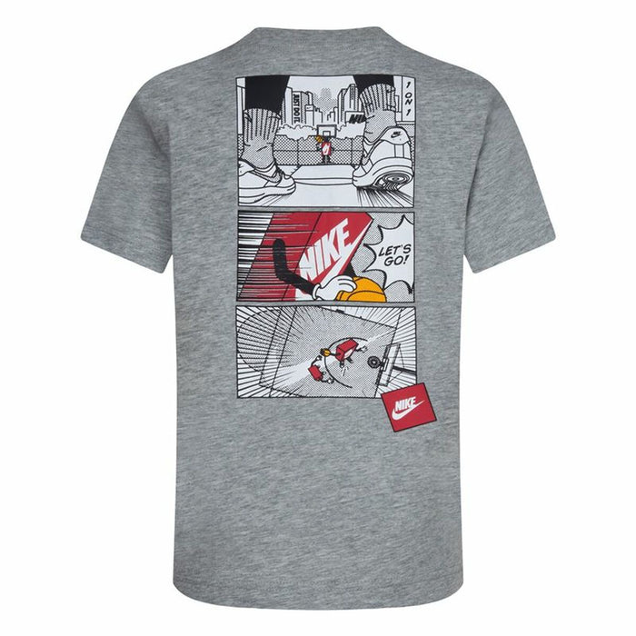 Tricou cu Mânecă Scurtă pentru Copii Nike Icons Of Play Gri