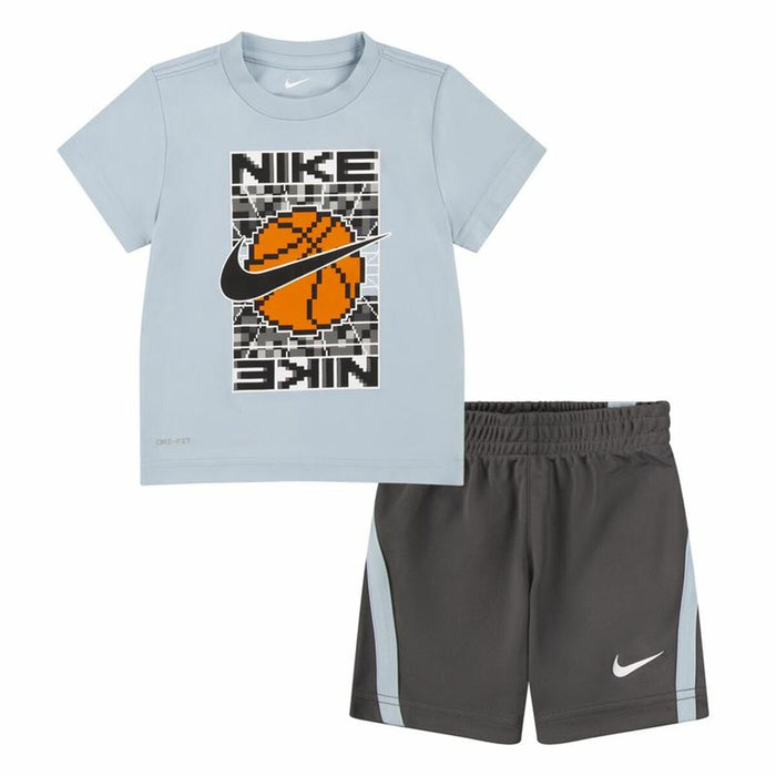 Set Sport pentru Copii Nike Df Icon Gri Multicolor 2 Piese