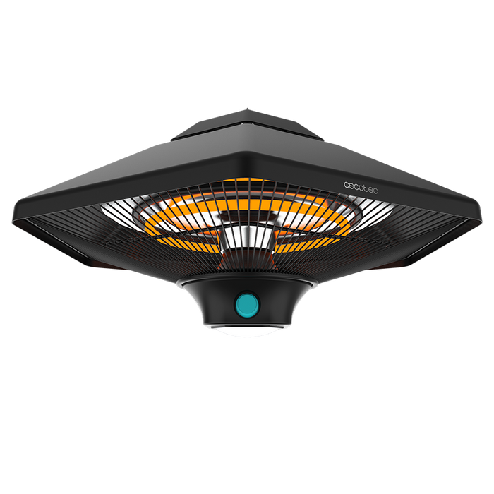 Încălzitor de exterior suspendat Cecotec ReadyWarm 2000 Power Ceiling, 2000 W, 3 trepte, protecție IP34