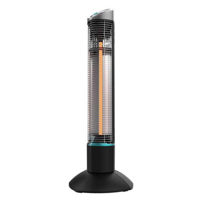 Radiator de exterior tip turn Cecotec ReadyWarm 1000 Power Tower, 1000 W, 2 trepte, 32 × 32 × 85 cm