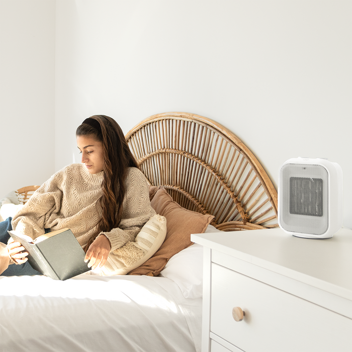 Aerotermă ceramică de masă Cecotec ReadyWarm 1500 Max Ceramic White, 1500 W, 3 moduri, albă