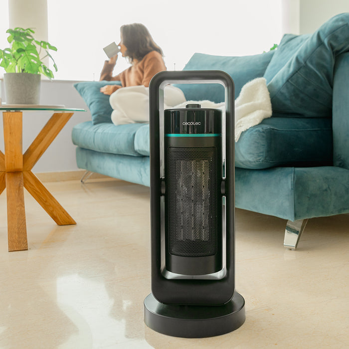 Aerotermă ceramică Cecotec ReadyWarm 2000 Max Ceramic Rotate Design, 2000 W, 3 moduri, neagră