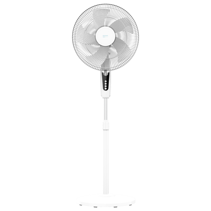 Ventilator cu picior Cecotec EnergySilence 515 MaxFlow White, 45 W, 3 trepte, 16", alb