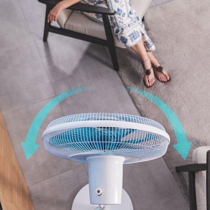 Ventilator cu picior Cecotec EnergySilence 610 Max Flow, 70 W, 4 trepte, 16 inch, alb