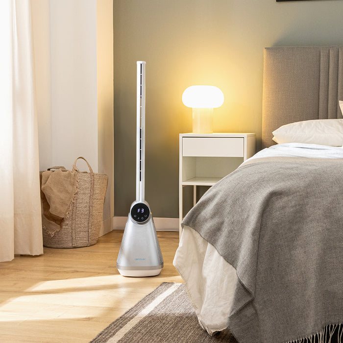 Ventilator turn fără palete Cecotec EnergySilence 9890 Skyline Bladeless, 50 W, 101 × 23 × 23 cm, gri