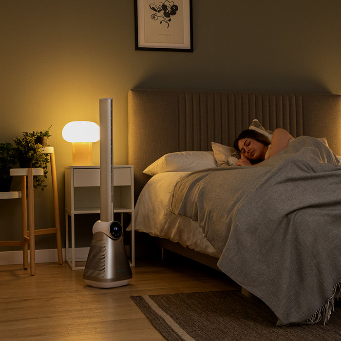 Ventilator turn fără palete Cecotec EnergySilence 9890 Skyline Bladeless, 50 W, 101 × 23 × 23 cm, gri