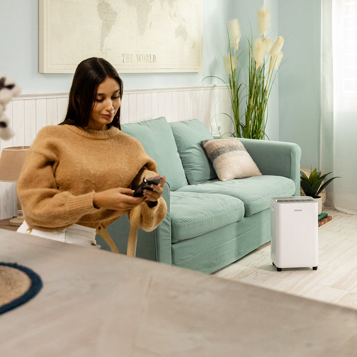 Dezumidificator Cecotec BigDry 8000 Expert Connected, 16 l/zi, rezervor 2 l, Wi-Fi