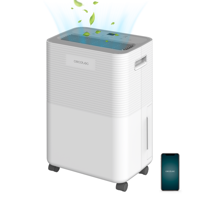 Dezumidificator Cecotec BigDry 8000 Expert Connected, 16 l/zi, rezervor 2 l, Wi-Fi