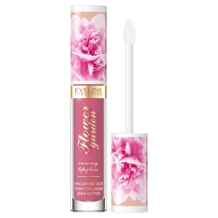 Luciu de buze Eveline Cosmetics Flower Garden, nuanța 03 Magnolia Charm, lucios, 4,5 ml