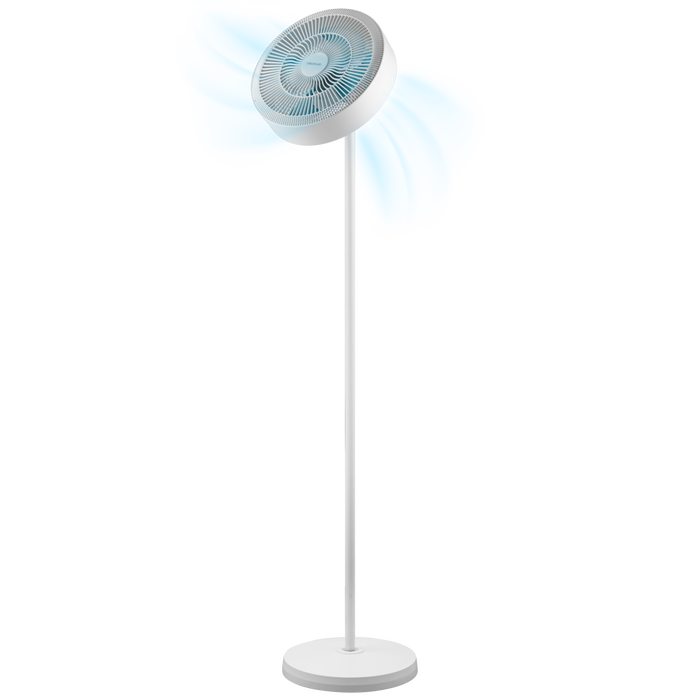 Ventilator cu picior și lampă LED Cecotec EnergySIlence FanLamp, 36 W, 9 trepte, 164 cm, alb