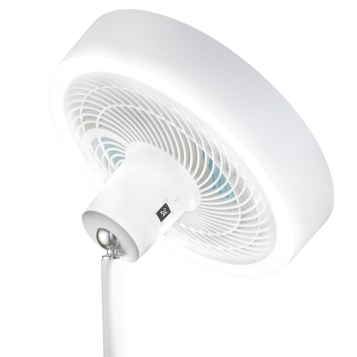 Ventilator cu picior și lampă LED Cecotec EnergySIlence FanLamp, 36 W, 9 trepte, 164 cm, alb