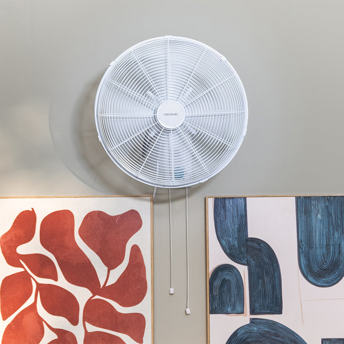 Ventilator de perete Cecotec EnergySilence 4500 Power Wall, 50 W, 45 cm, 3 trepte, alb