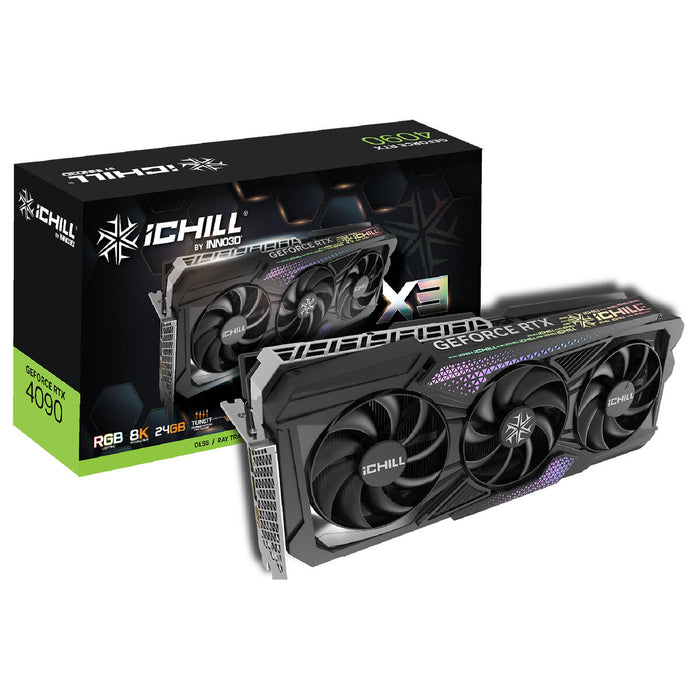 Placă Grafică INNO3D GeForce RTX 4090 ICHILL X3 NVIDIA GeForce RTX 4090 GDDR6X 24 GB