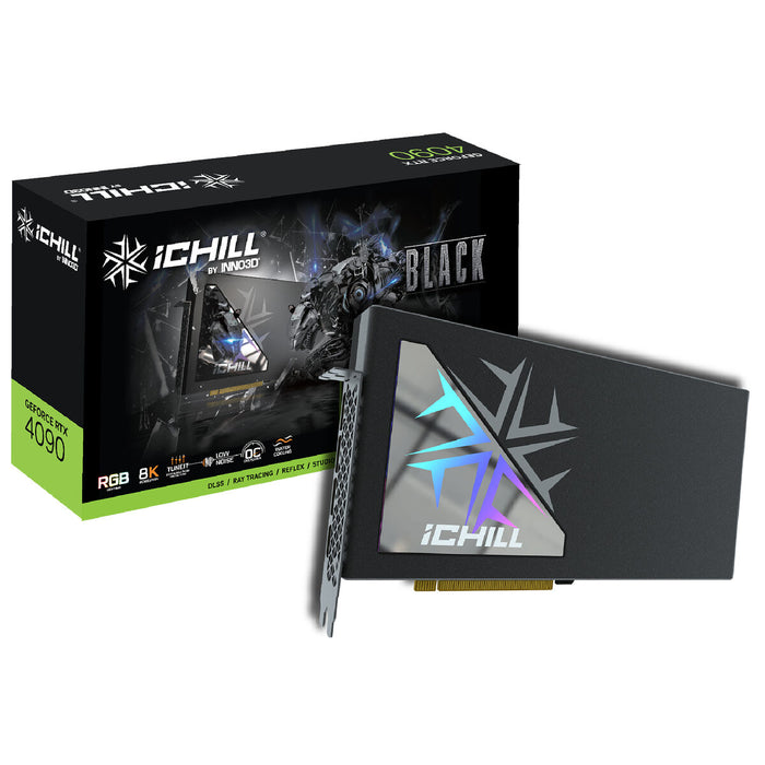 Placă Grafică INNO3D GeForce RTX 4090 ICHILL BLACK NVIDIA GeForce RTX 4090 GDDR6X