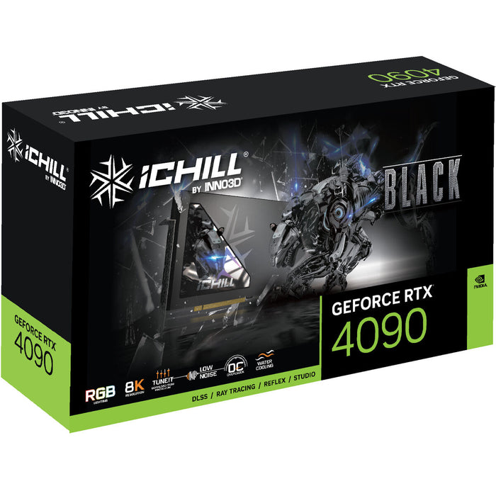Placă Grafică INNO3D GeForce RTX 4090 ICHILL BLACK NVIDIA GeForce RTX 4090 GDDR6X