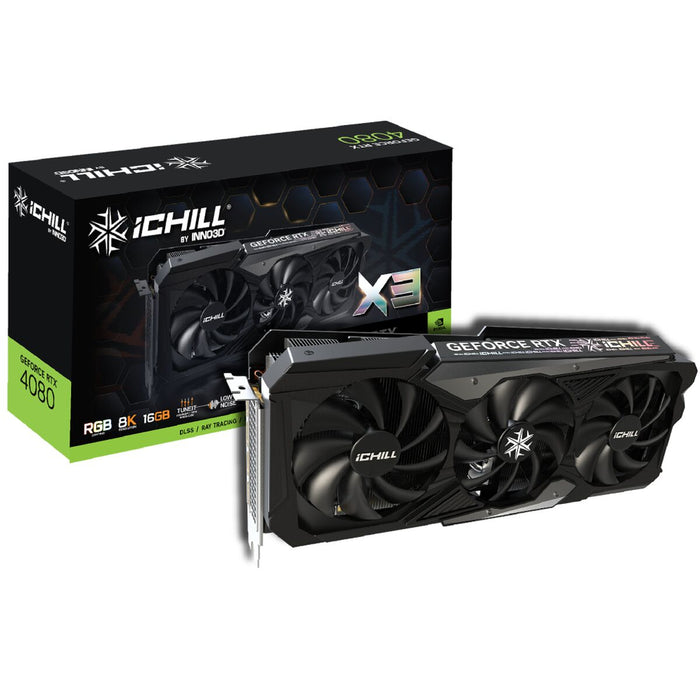 Placă Grafică INNO3D C40803-166XX-187049H 16 GB NVIDIA GeForce RTX 4080 GDDR6X