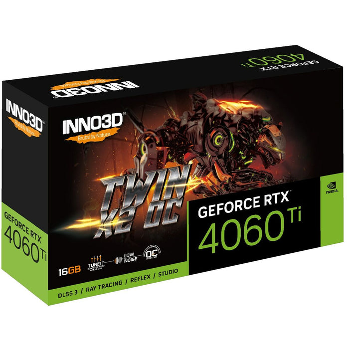 Placă Grafică INNO3D N406T2-16D6X-178055N 16 GB NVIDIA Geforce RTX 4060 Ti