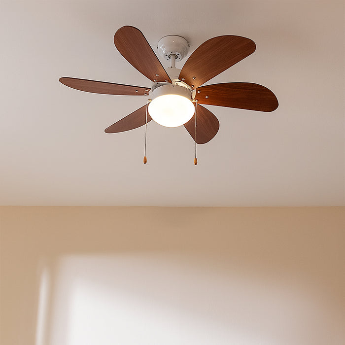 Ventilator de tavan Cecotec EnergySilence Aero 365 White&Wood, 50 W, diametru 92 cm, 3 trepte
