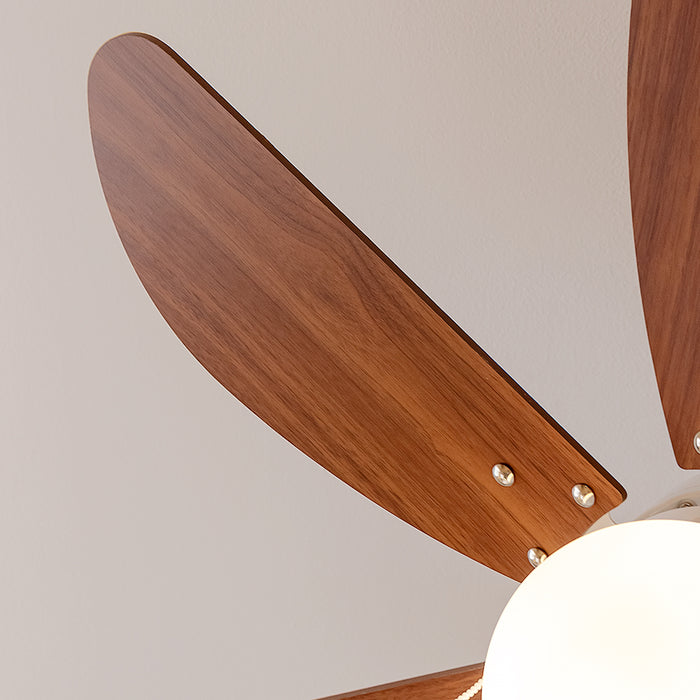 Ventilator de tavan Cecotec EnergySilence Aero 365 White&Wood, 50 W, diametru 92 cm, 3 trepte