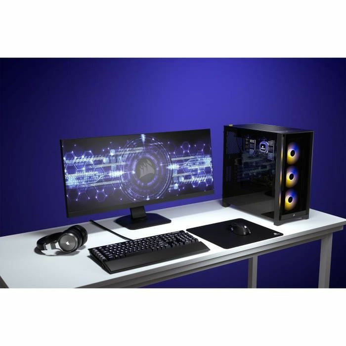 Unitate Semi-tower ATX Corsair iCUE 4000X RGB Negru