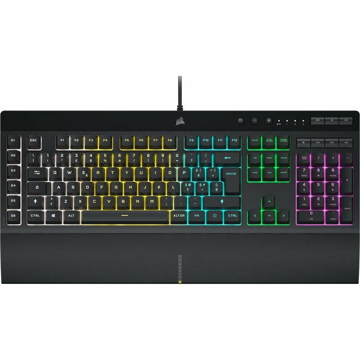 Tastatură Corsair K55 RGB PRO Qwerty Spaniolă Negru