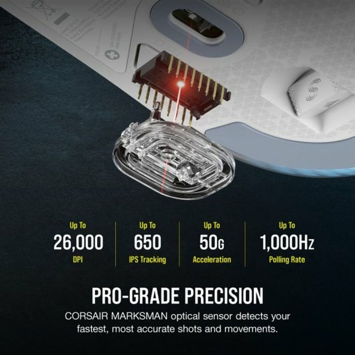 Mouse Corsair M75 RGB Alb 26000 DPI