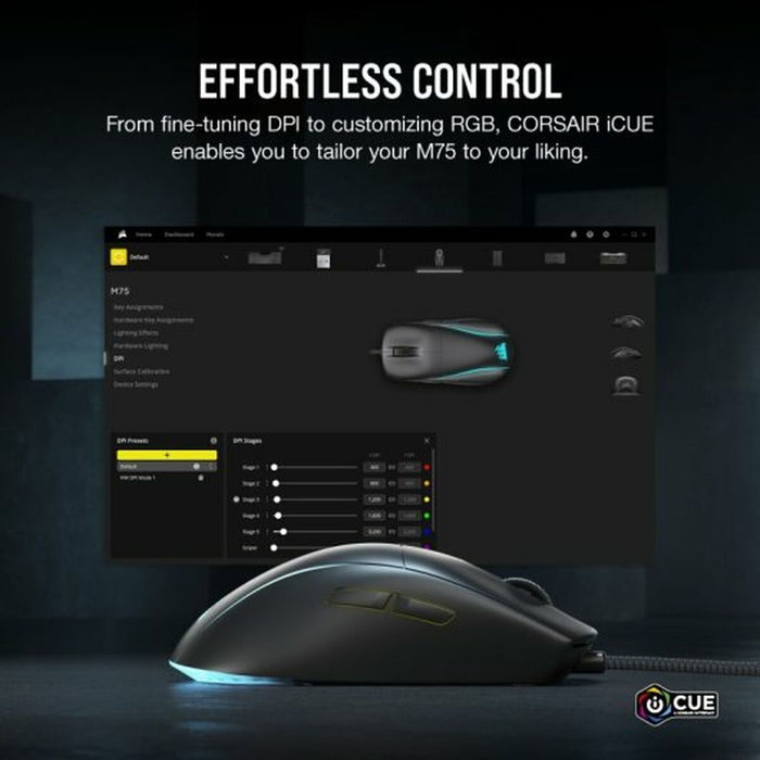 Mouse Corsair M75 Negru 26000 DPI