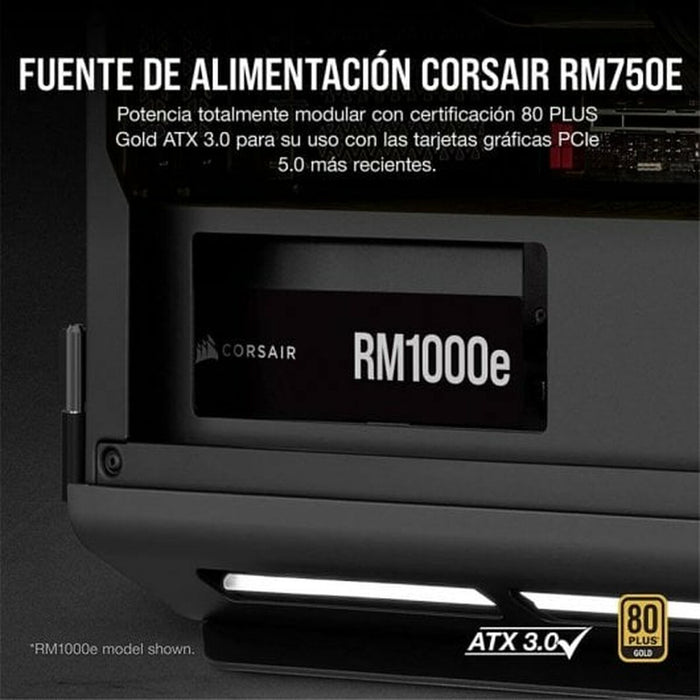 Sursă de Alimentare Corsair RM750e Modular 750 W 110 W 80 Plus Gold