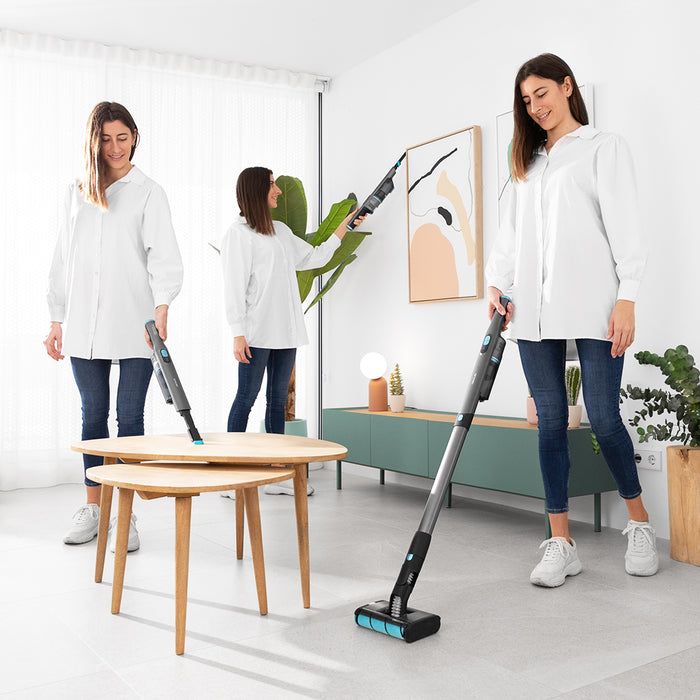Aspirator vertical Cecotec Scoba 2100 Twice Max, 210 W, autonomie până la 45 min, 2 trepte