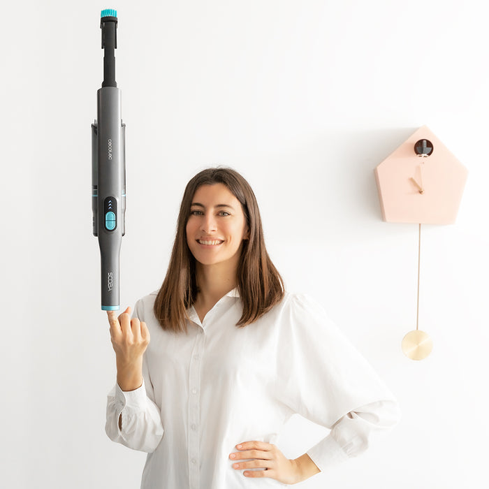 Aspirator vertical Cecotec Scoba 2100 Twice Max, 210 W, autonomie până la 45 min, 2 trepte