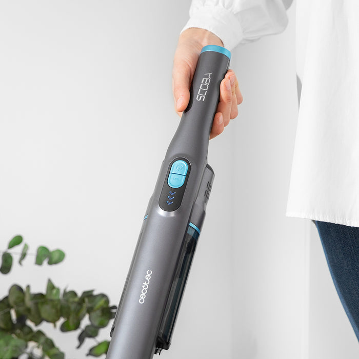 Aspirator vertical Cecotec Scoba 2100 Twice Max, 210 W, autonomie până la 45 min, 2 trepte